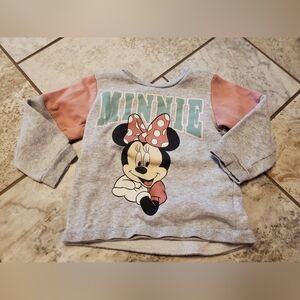 4t Minnie Mouse Disney Light Gray Sweatshirt